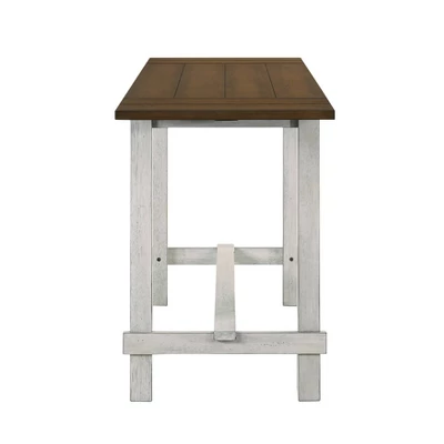 71" Shipway Counter Height Table With Drop Leaf Antique Light Oak/Antique White - HOMES: Inside + Out - Image 3