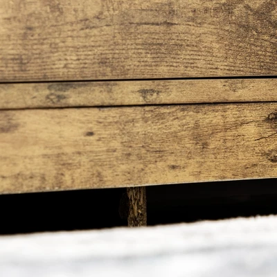 HOMCOM Industrial Buffet Cabinet Free Standing Kitchen Sideboard With Five Drawers Two Door Cabinets Adjustable Shelf For Living Room - Image 5