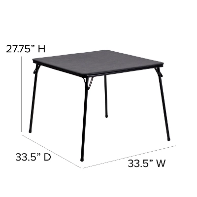 Flash Furniture 5 Piece Folding Card Table And Chair Set - Image 4