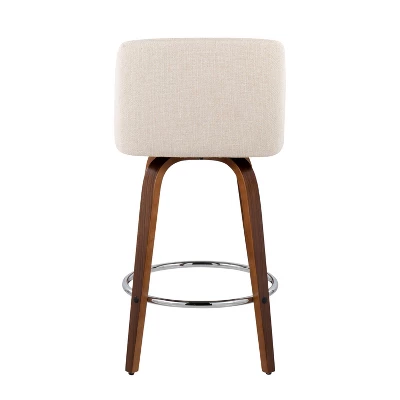 Set Of 2 Toriano Upholstered Counter Height Barstools - Lumisource - Image 4