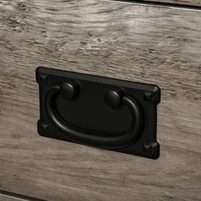 HOMCOM Sideboard Storage Cabinet, Kitchen Cupboard Buffet Server With Glass Doors, 2 Drawers & Adjustable Shelves For Living Room - Image 5