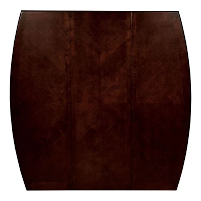 Burton Rounded Wooden Counter Extendable Dining Table Espresso - MiBasics - Image 3