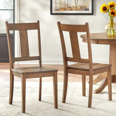 5pc Athens Round Dining Set Walnut - Lifestorey - Image 2