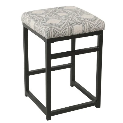 Open Back Metal Counter Height Barstool - HomePop - Image 10