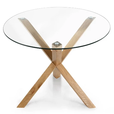 37.4" Wilford Round Dining Table - Poly & Bark