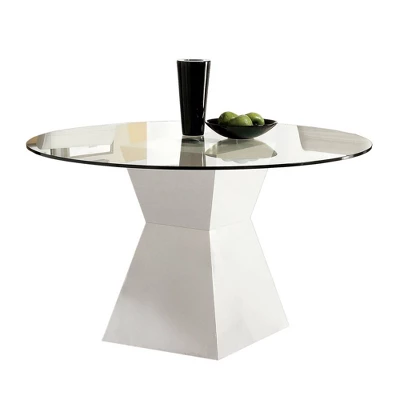 45" Grimsby Round Dining Table White - HOMES: Inside + Out - Image 2