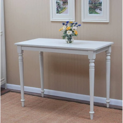 Newport Bar Table Antique White - Carolina Chair & Table