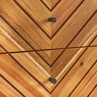 Alexandria 2 Doors 3 Drawers Buffet Oak - Lifestorey - Image 3