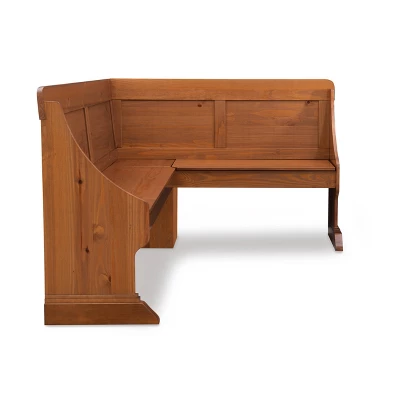 Midwest Pine Breakfast Nook Dining Sets Natural - Linon - Image 2