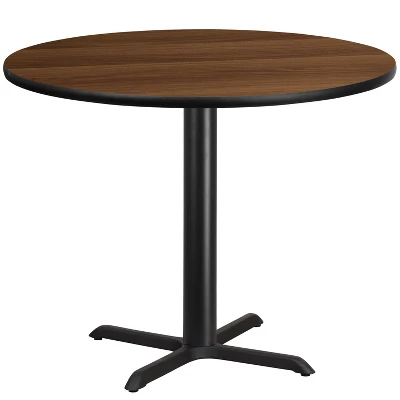Emma And Oliver 42" Round Laminate Table Top With 33"x33" Table Height Base - Image 4