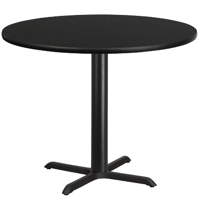 Emma And Oliver 42" Round Laminate Table Top With 33"x33" Table Height Base - Image 3