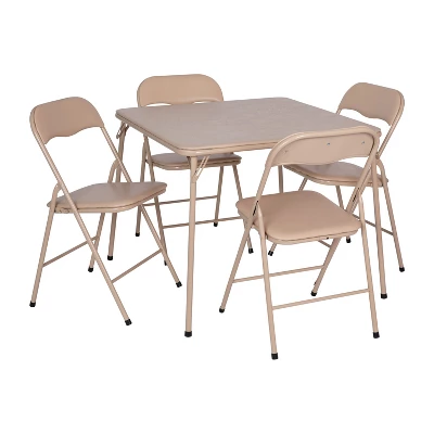 Flash Furniture 5 Piece Folding Card Table And Chair Set - Image 17