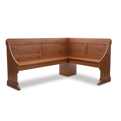 Midwest Pine Breakfast Nook Dining Sets Natural - Linon - Image 3