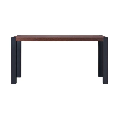 60" Holt Modern Two-Tone Dining Table Walnut - MiBasics