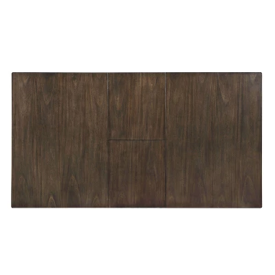 5pc Redmond Expandable Dining Table Set Weathered White/Dark Walnut/Warm Gray - HOMES: Inside + Out - Image 2