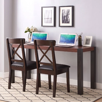 60" Holt Modern Two-Tone Dining Table Walnut - MiBasics - Image 3