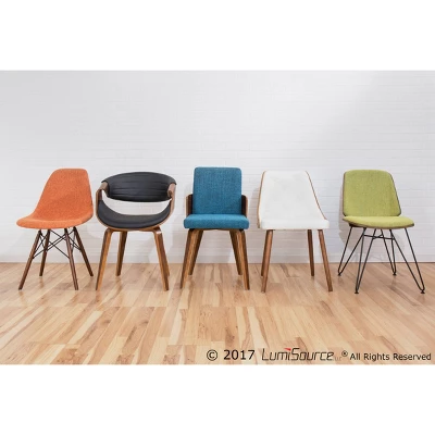 Gianna Mid Century Modern Walnut Dining Chair - Lumisource - Image 6