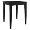 Tapered Leg Pub Bar Height Table Wood/Black - Crosley