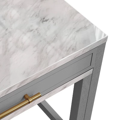 39" Gardenside Rectangle Nested Counter Height Dining Tables White/Light Gray - HOMES: Inside + Out - Image 5