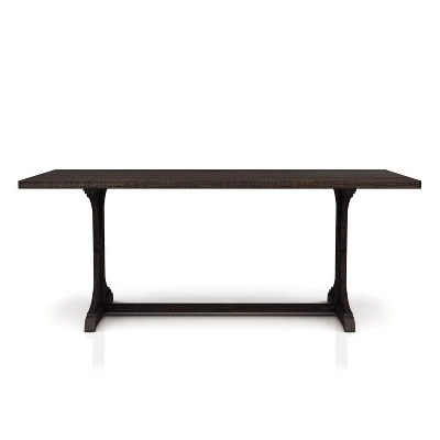 5pc Strasbourg Rustic Dining Table Set Antique Black - HOMES: Inside + Out - Image 8