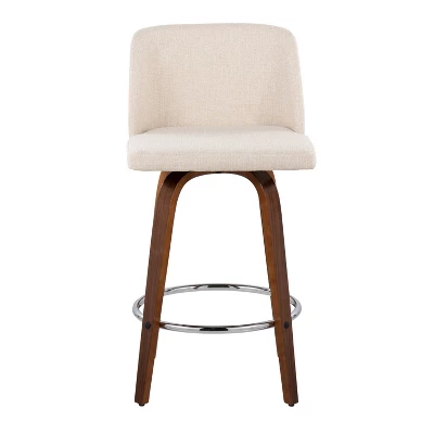 Set Of 2 Toriano Upholstered Counter Height Barstools - Lumisource - Image 5