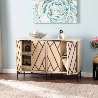 Maisas Art Deco Buffet Antique Cream/Black - Aiden Lane - Image 2