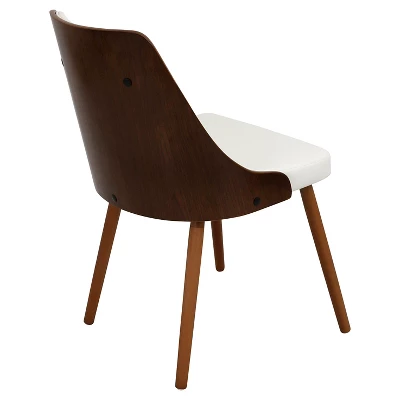 Gianna Mid Century Modern Walnut Dining Chair - Lumisource - Image 2