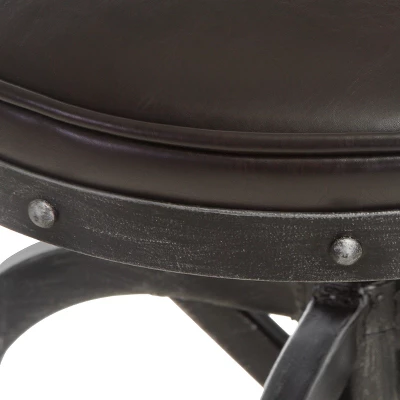 27.5" Gunner Swivel Barstool - Christopher Knight Home - Image 3