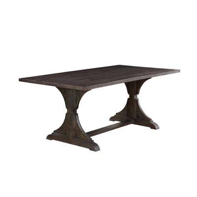 5pc Strasbourg Rustic Dining Table Set Antique Black - HOMES: Inside + Out - Image 7