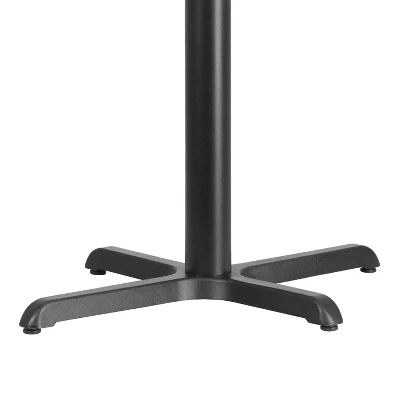 Flash Furniture 23.75'' X 30'' Restaurant Table X-Base With 3'' Dia. Table Height Column - Image 4