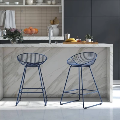 Ellis Wire Counter Height Barstool - CosmoLiving By Cosmopolitan - Image 2