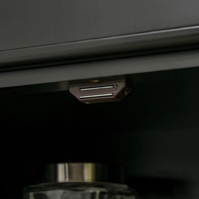 HOMCOM Freestanding Modern Farmhouse 4 Door Kitchen Pantry Cabinet, Storage Cabinet Organizer With 6-Tiers, 1 Drawer And 4 Adjustable Shelves, Black - Image 5