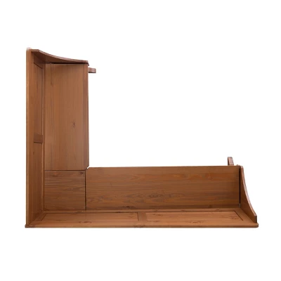 Midwest Pine Breakfast Nook Dining Sets Natural - Linon - Image 5