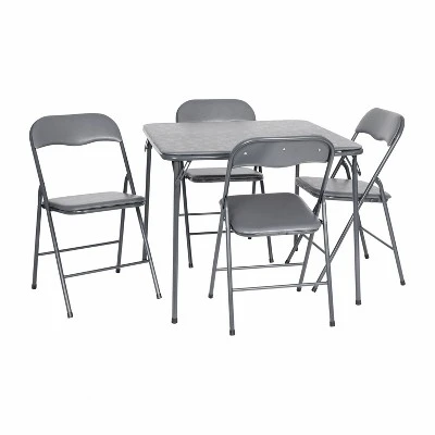 Flash Furniture 5 Piece Folding Card Table And Chair Set - Image 18