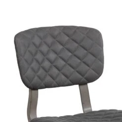 Set Of 2 Alden Bay Modern Diamond Stitch Upholstered Dining Chair Gray - Hillsdale Furniture