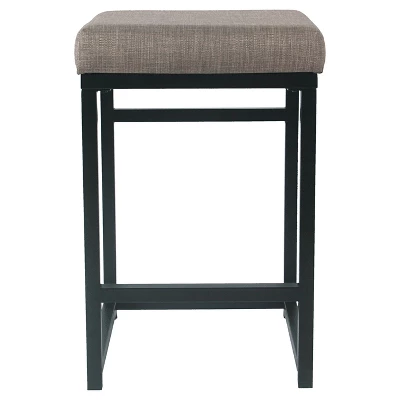 Open Back Metal Counter Height Barstool - HomePop - Image 2