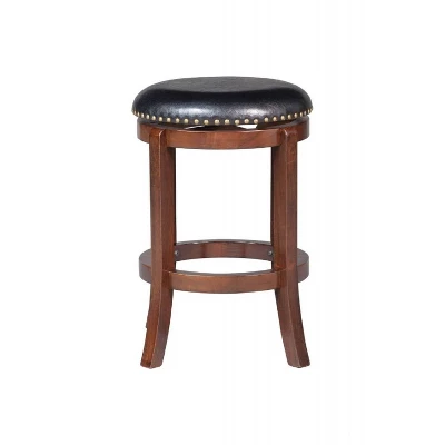 Cordova Swivel 24" Counter Height Barstool Hardwood/Cappuccino - Boraam