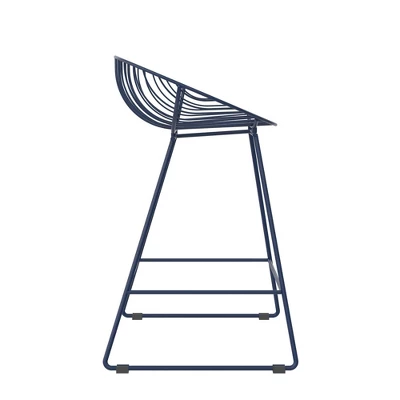 Ellis Wire Counter Height Barstool - CosmoLiving By Cosmopolitan - Image 4
