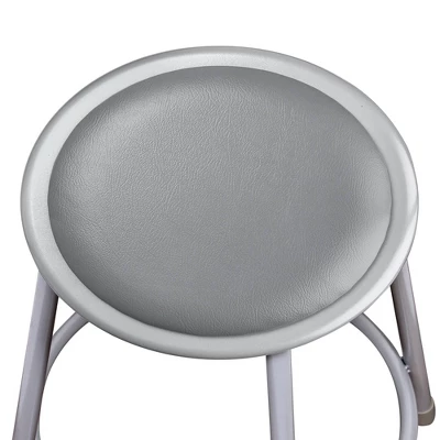 2pk 19 -27" Adjustable Heavy Duty Vinyl Padded Steel Stool - Hampden Furnishings - Image 4