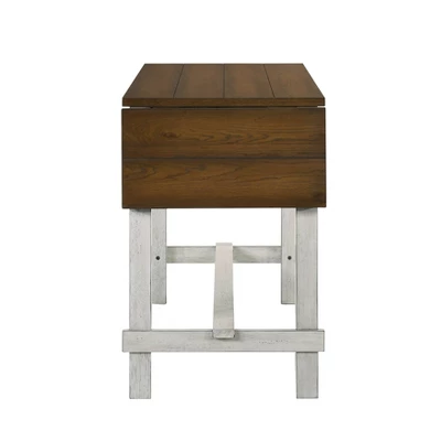 71" Shipway Counter Height Table With Drop Leaf Antique Light Oak/Antique White - HOMES: Inside + Out - Image 6