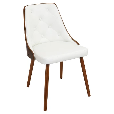 Gianna Mid Century Modern Walnut Dining Chair - Lumisource - Image 8