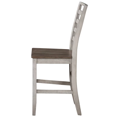 9pc Abacus Counter Dining Set Alabaster/Honey - Steve Silver Co. - Image 4