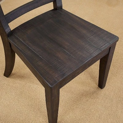 5pc Strasbourg Rustic Dining Table Set Antique Black - HOMES: Inside + Out - Image 3