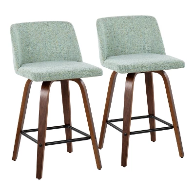 Set Of 2 Toriano Upholstered Counter Height Barstools - Lumisource - Image 14