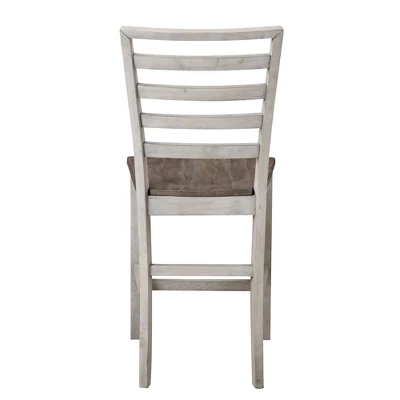 9pc Abacus Counter Dining Set Alabaster/Honey - Steve Silver Co. - Image 2