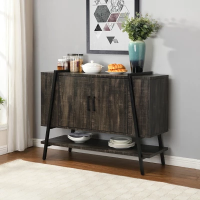 Home Source 46" Wide Mid Century Server - Image 6