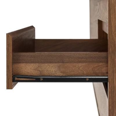 Teagan Record Storage Sideboard Brown Oak - Crosley - Image 15