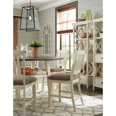 Bolanburg Round Drop Leaf Counter Table Antique White - Signature Design By Ashley - Image 5