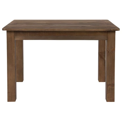 Flash Furniture 46" X 30" Rectangular Solid Pine Farm Dining Table - Image 6